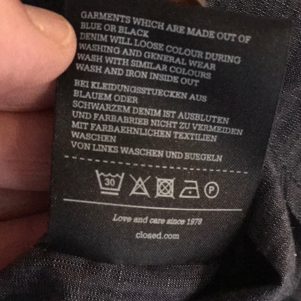 NWT Closed Chambray Stamford Shirt Dark Blue, L - Picture 9 of 13